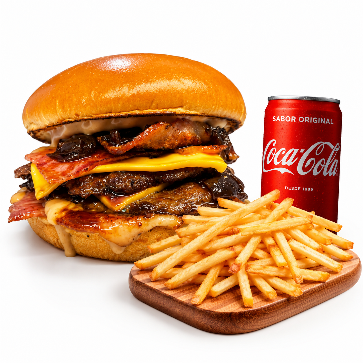 Woll Bacon Maxx + Batata Frita + Refri